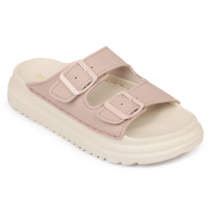 Healers Zq Dmsl 07 Everyday Comfort Peach Casual Slippers For Women