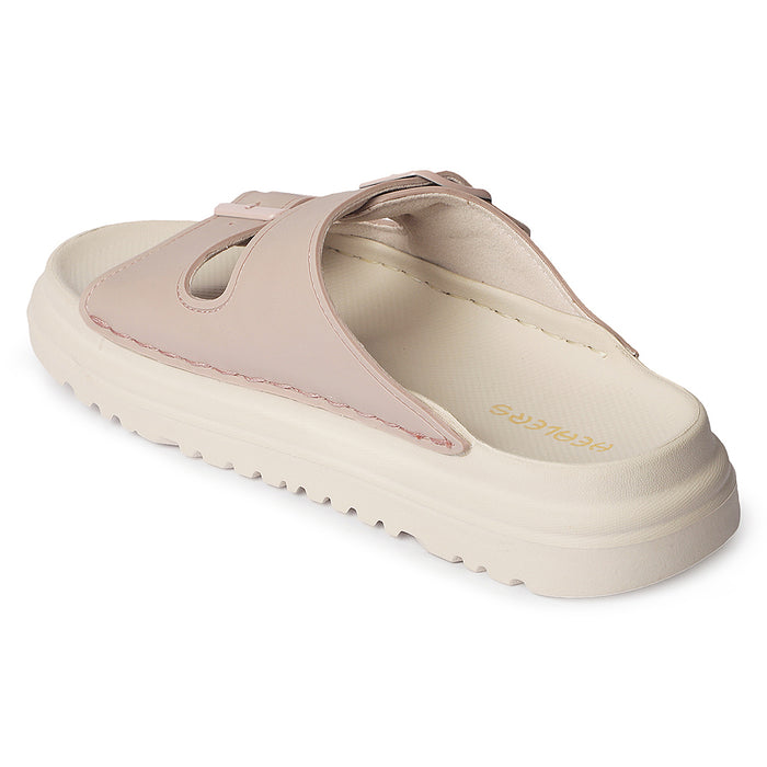 Healers Zq Dmsl 07 Everyday Comfort Peach Casual Slippers For Women