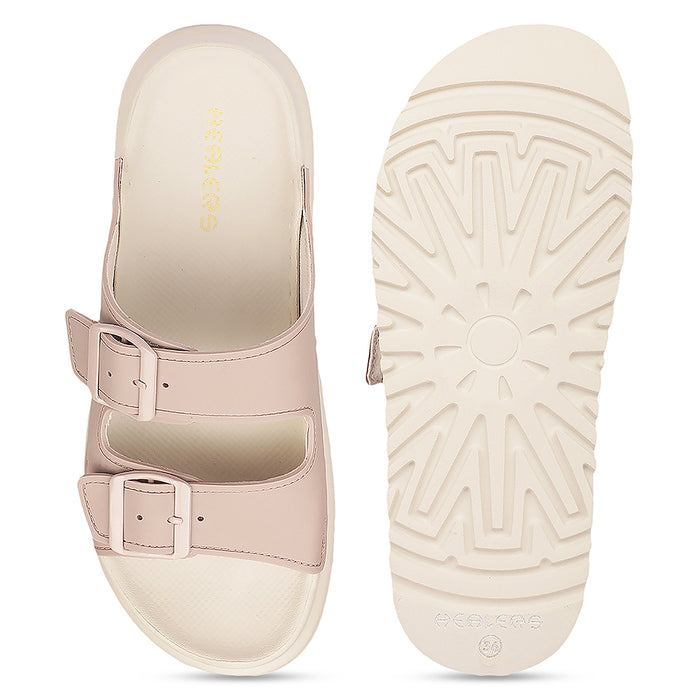 Healers Zq Dmsl 07 Everyday Comfort Peach Casual Slippers For Women