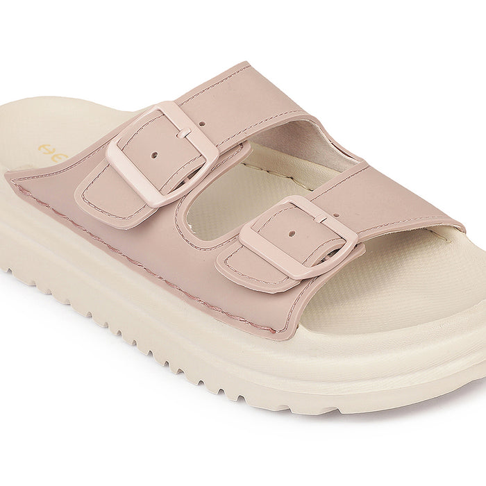 Healers Zq Dmsl 07 Everyday Comfort Peach Casual Slippers For Women