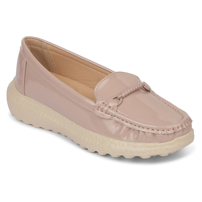 Healers ZQ-FDBL-08 Bellies Peach Casual Ballerina Shoes for women by Liberty