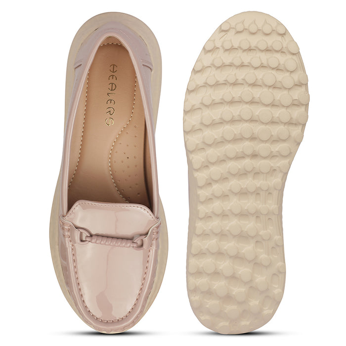 Healers ZQ-FDBL-08 Bellies Peach Casual Ballerina Shoes for women by Liberty