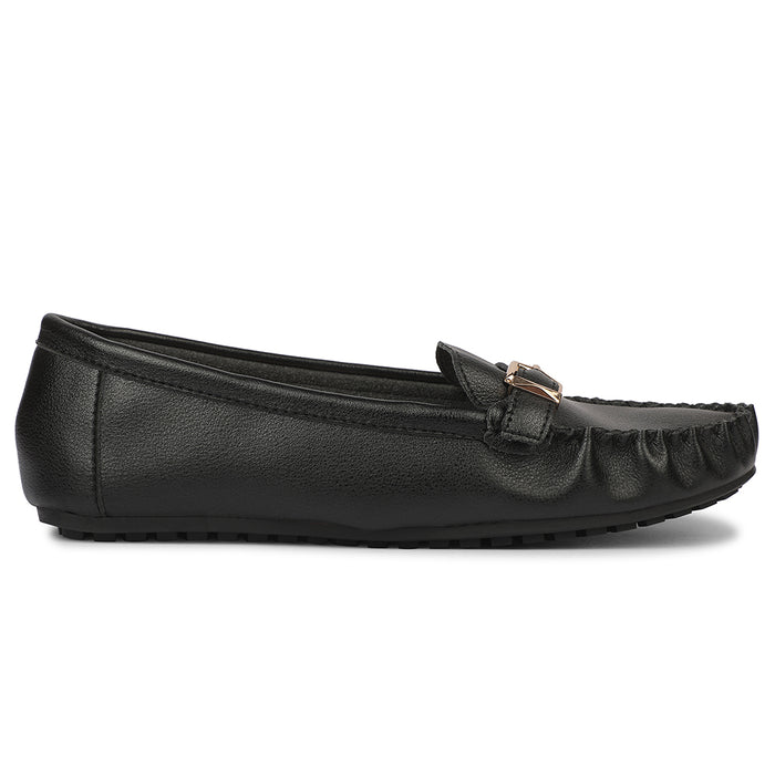 Healers ZQ-FDBL-16 Bellies Black Casual Ballerina Shoes for women by Liberty