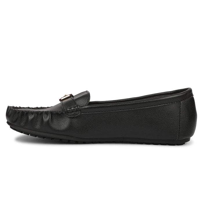 Healers ZQ-FDBL-16 Bellies Black Casual Ballerina Shoes for women by Liberty