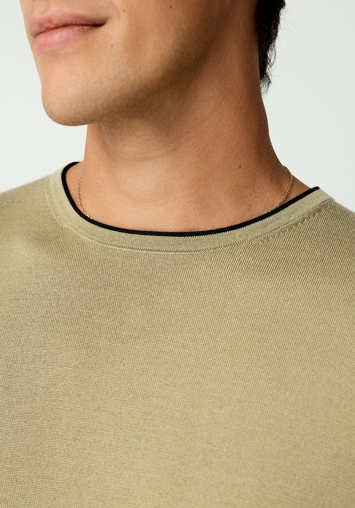 Hendrick Tee - Aloe/Black