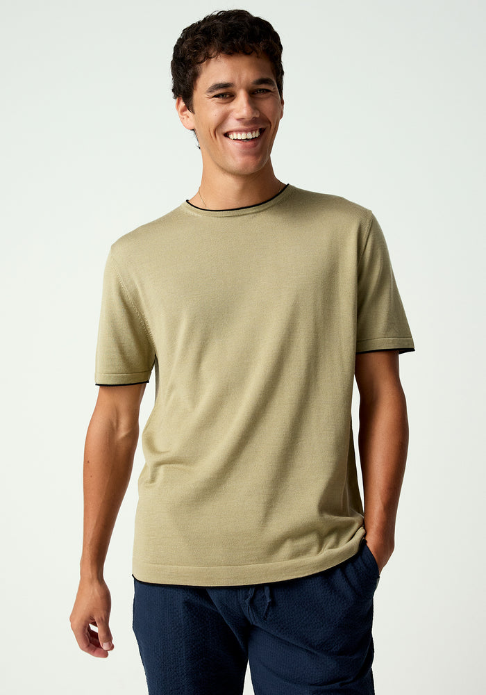 Hendrick Tee - Aloe/Black