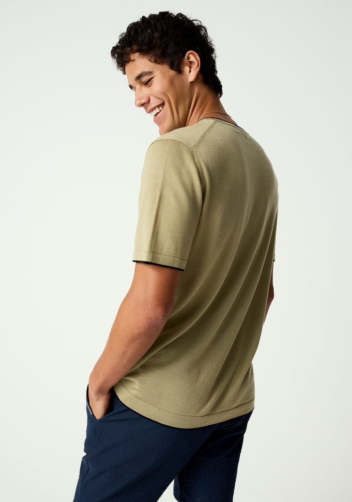 Hendrick Tee - Aloe/Black