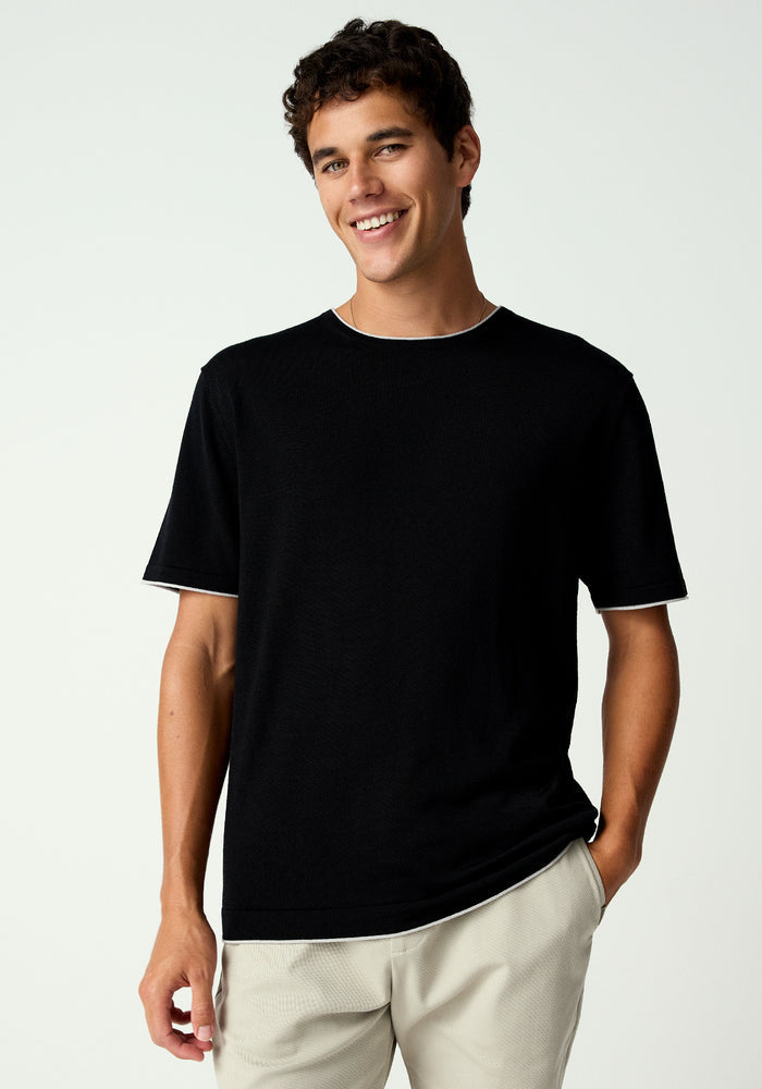 Hendrick Tee - Black/Silver