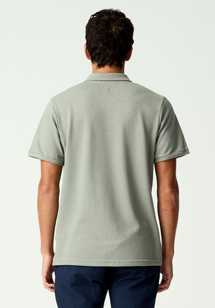 Henri Pique Polo - Pale Green