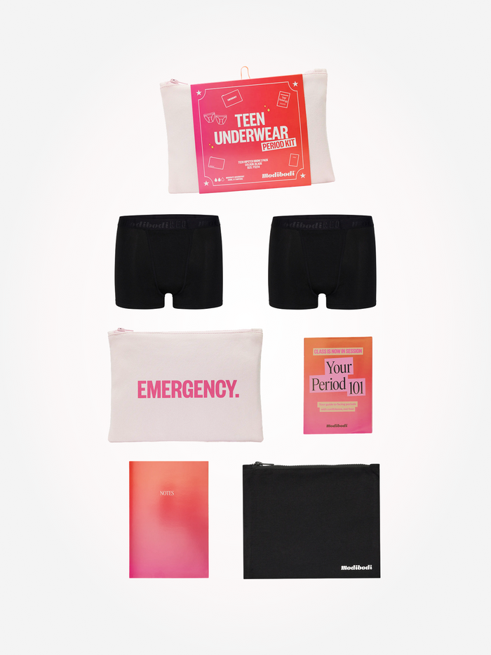 Hipster Boyshort Period Kit 2 Pack Super Black