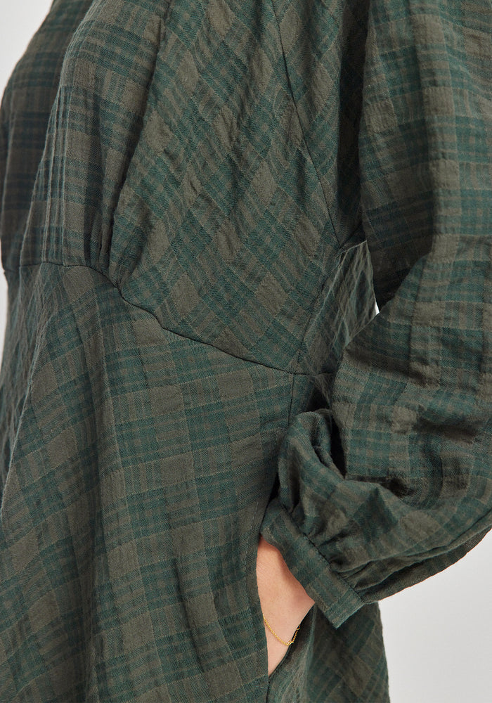 Holly Dress - Basil Check