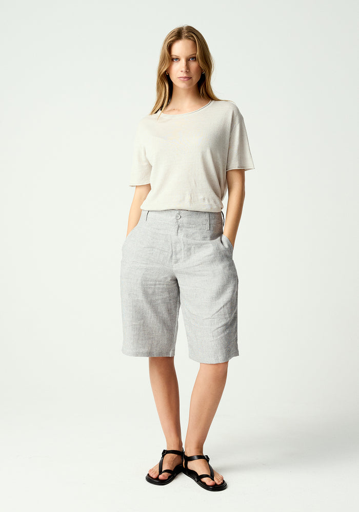 Inayah Short - Greige Fleck