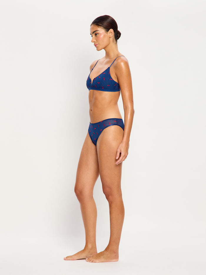 Intimates Spicy Day Cheeky Brief Light Navy Chilli