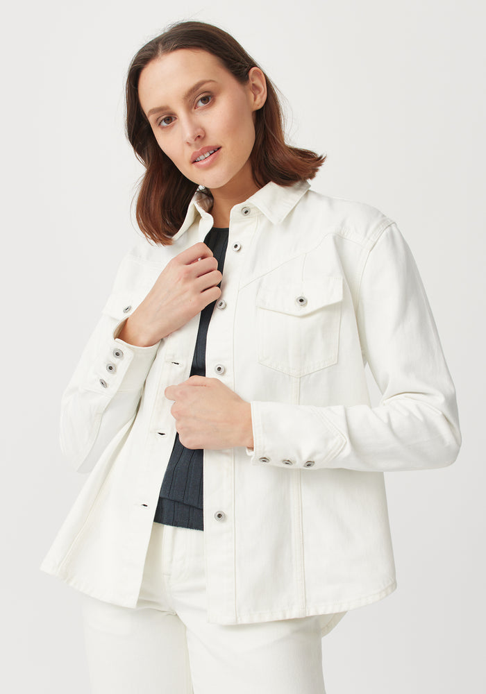 Iris Long Sleeve Shirt - White