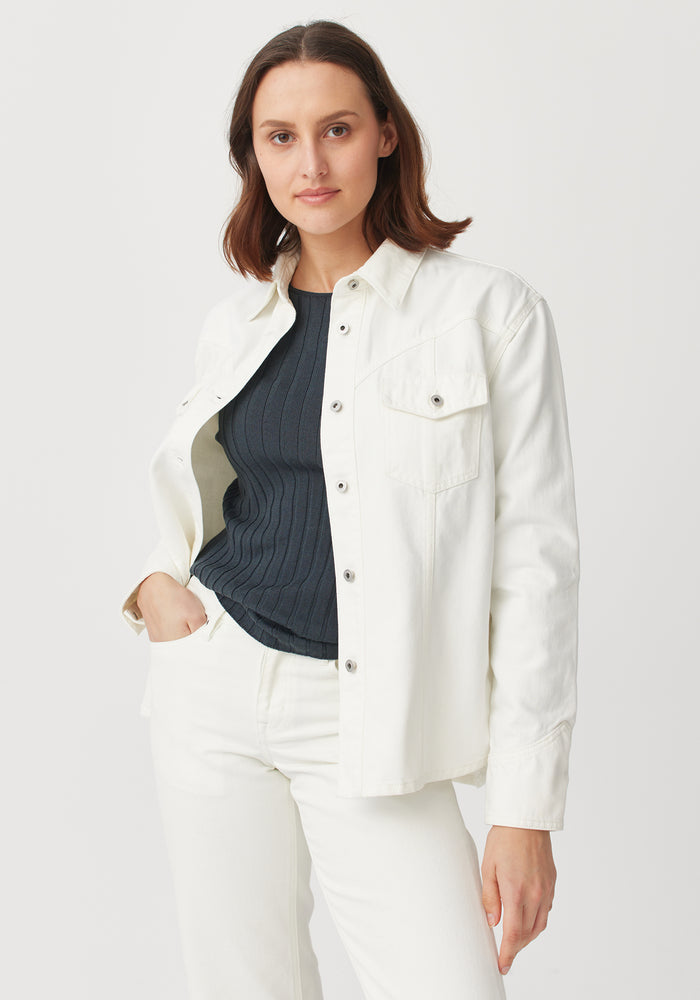 Iris Long Sleeve Shirt - White