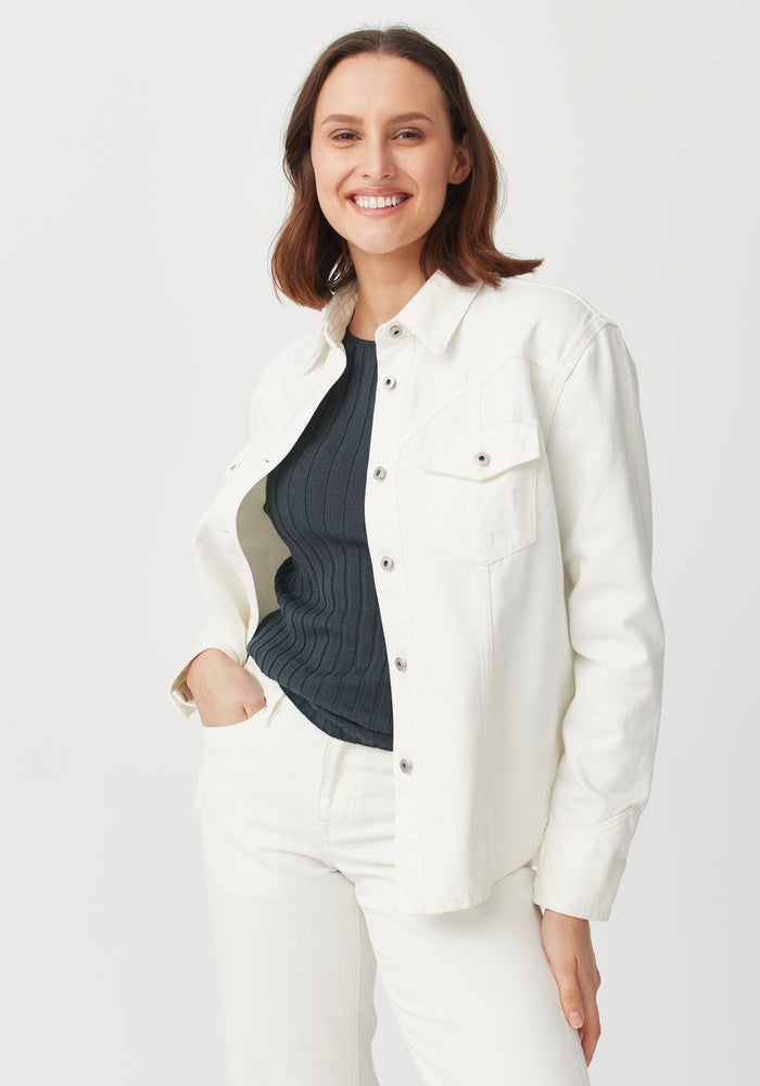 Iris Long Sleeve Shirt - White