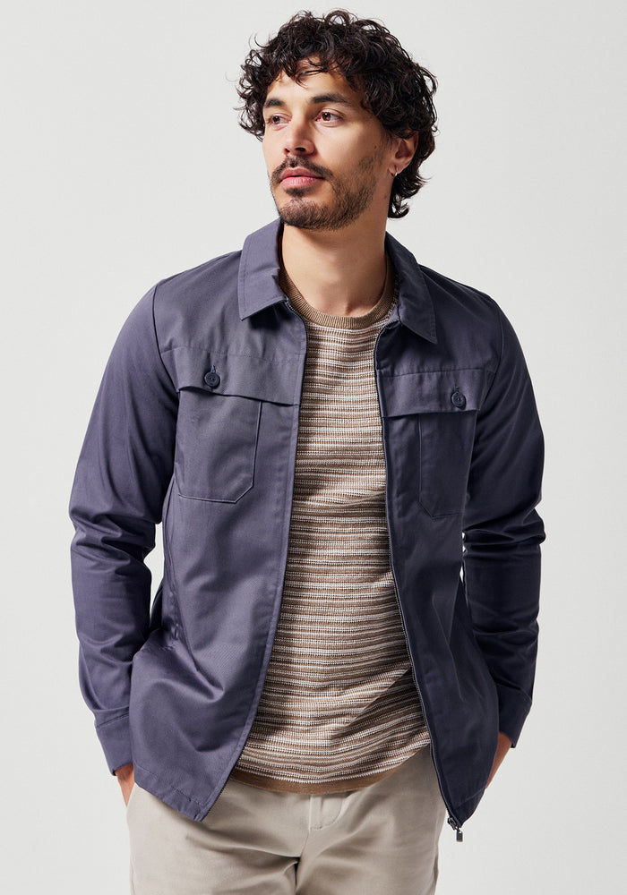 Isaac Jacket - Stone Blue