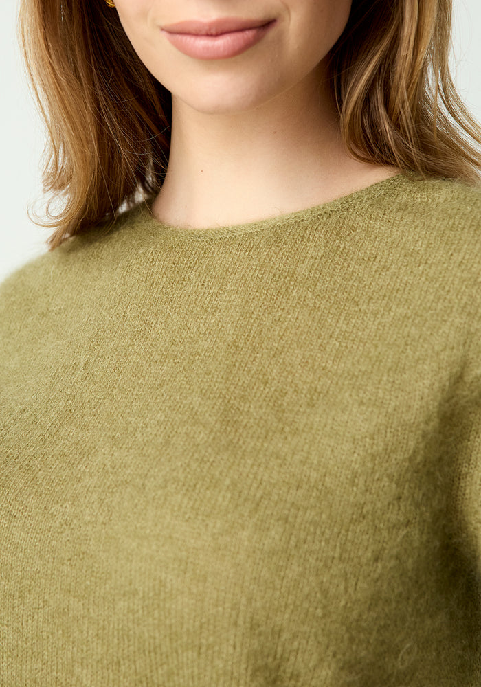 June Knit Tee - Pale Sprig
