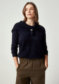 Kapua Triangle Scarf - Navy