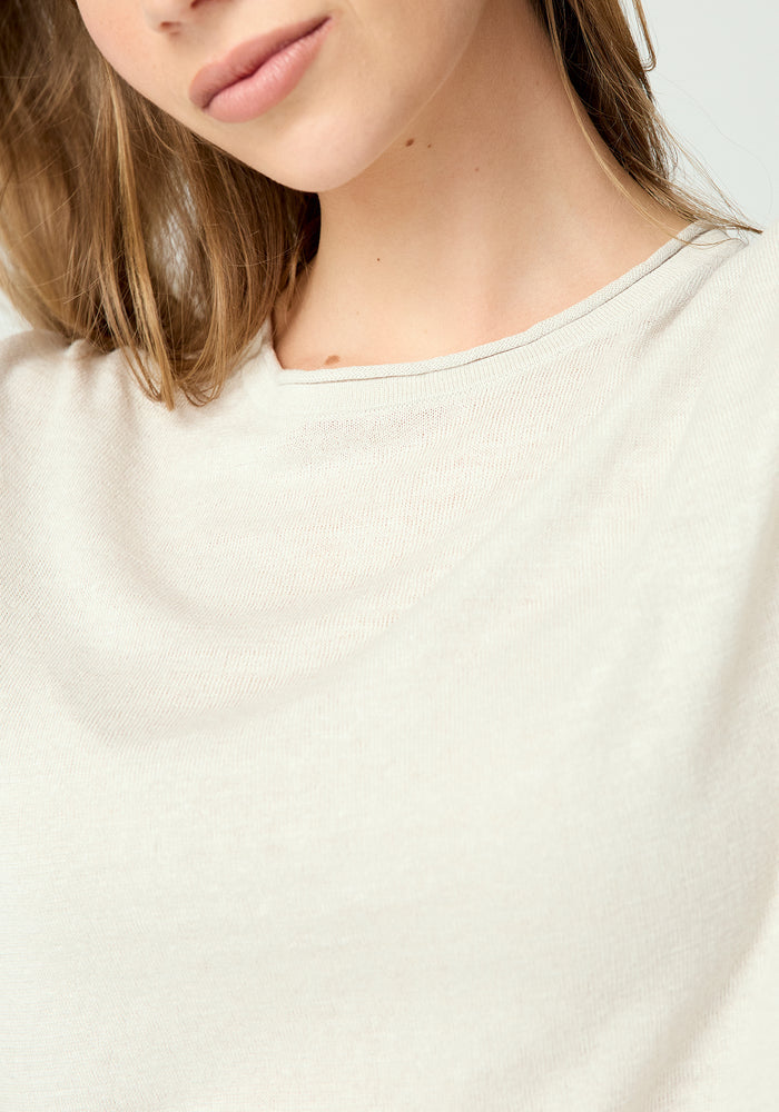 Kaylee Tee - Oat Milk