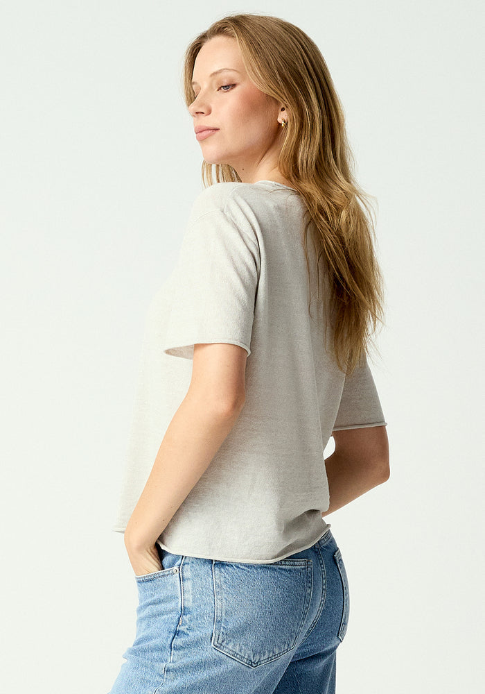 Kaylee Tee - Oat Milk