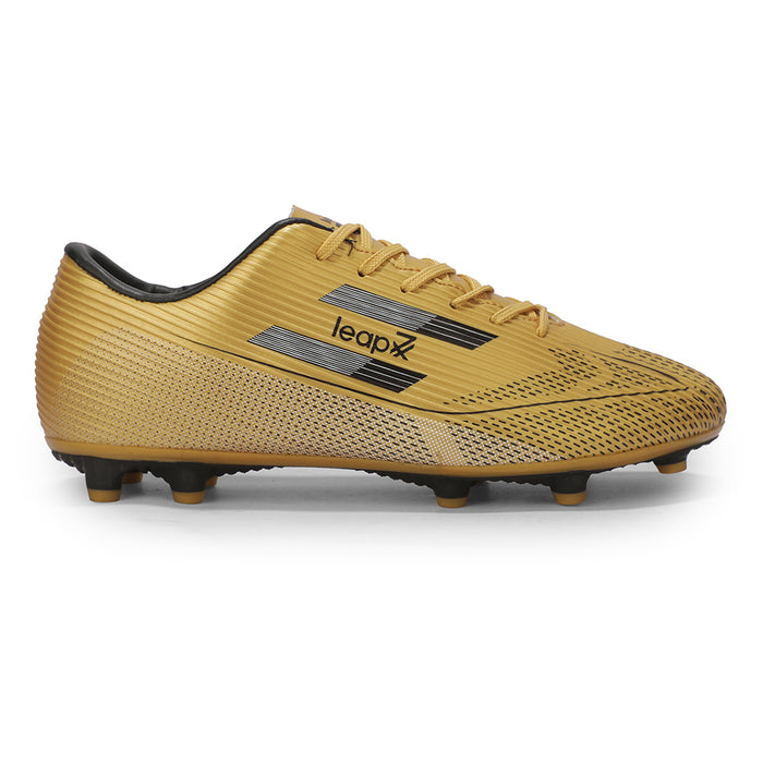 Leap7X ACTIVE-86E Golden Sports Lacing Football Shoes For Men & Kids By Liberty