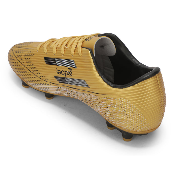 Leap7X ACTIVE-86E Golden Sports Lacing Football Shoes For Men & Kids By Liberty