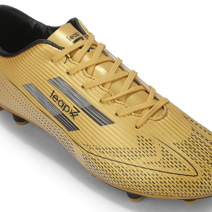 Leap7X ACTIVE-86E Golden Sports Lacing Football Shoes For Men & Kids By Liberty