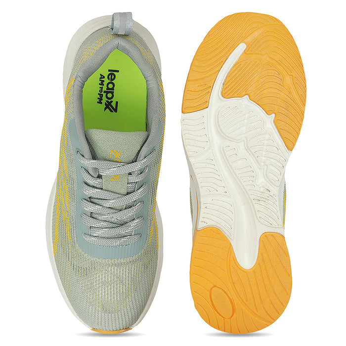 Leap7X ACTIVESTPE Sea Green Lacing Sports Running Shoes for Men By Liberty