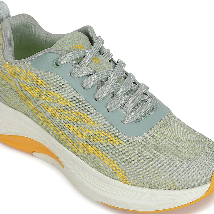 Leap7X ACTIVESTPE Sea Green Lacing Sports Running Shoes for Men By Liberty