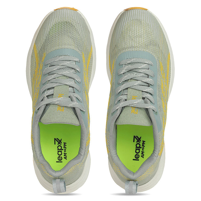 Leap7X ACTIVESTPE Sea Green Lacing Sports Running Shoes for Men By Liberty