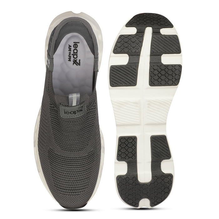 LEAP7X AIRFLOW-20 EAZYGO Dark Grey Sports Running Shoes for Men