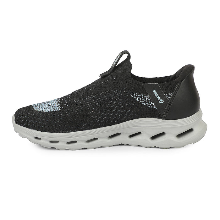 Leap7X AIRFLOW-L1 Sea Green Sports Non Lacing Walking Shoes for Women by Liberty