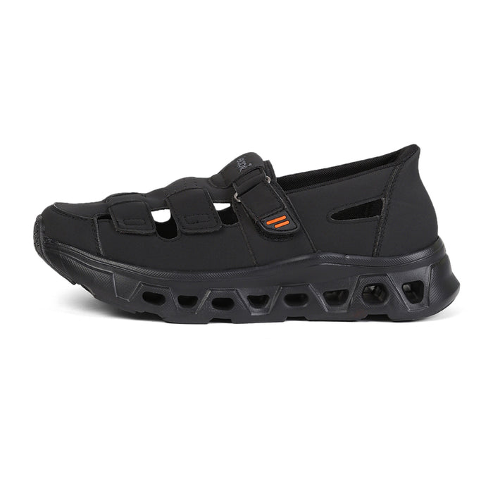 Leap7X Airflow S1 Black Casual Fisherman Sandals For Men By Liberty