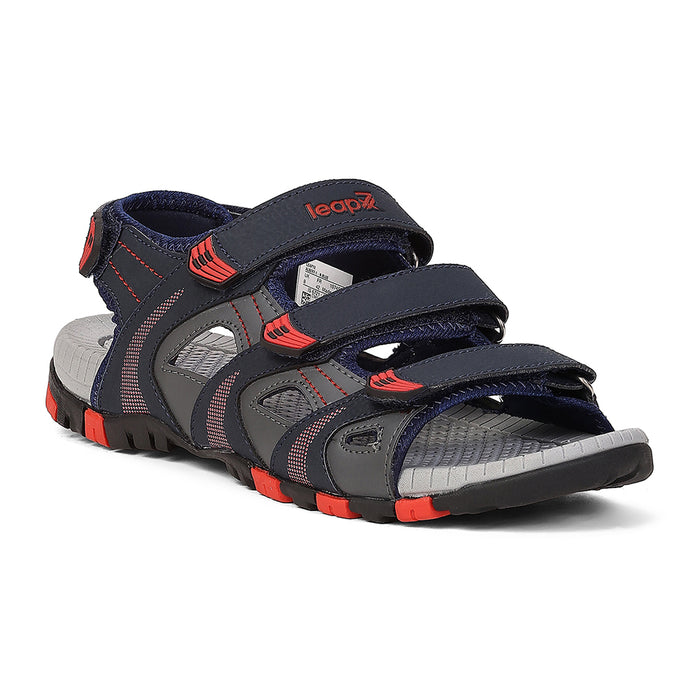 Leap7X Albert 1 Navy Blue Sports Velcro Sandals For Men By Liberty