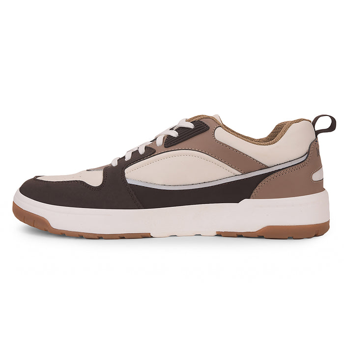 Leap7x Beige Casual Lacing Sneakers For Men LAPON-1E By Liberty
