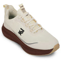 Leap7x Beige Sports Lacing Running Shoes For Men AUSTRIA-1 By Liberty