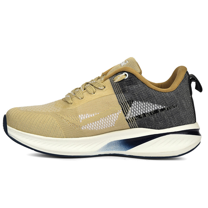 Leap7X Beige Sports Lacing Running Shoes For Men Ghd 22 By Liberty