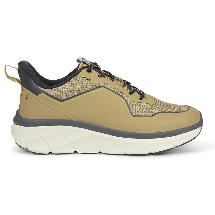 Leap7X Beige Sports Lacing Running Shoes For Men Manila By Liberty