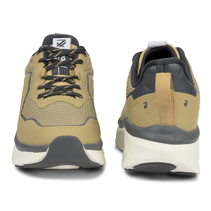 Leap7X Beige Sports Lacing Running Shoes For Men Manila By Liberty
