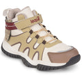 Leap7x Beige Sports Non Lacing Walking Shoes For Kids CANON-1V By Liberty