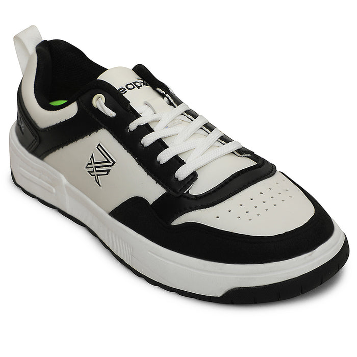 Leap7x Black Casual Lacing Sneakers For Men AMAZER-10E By Liberty