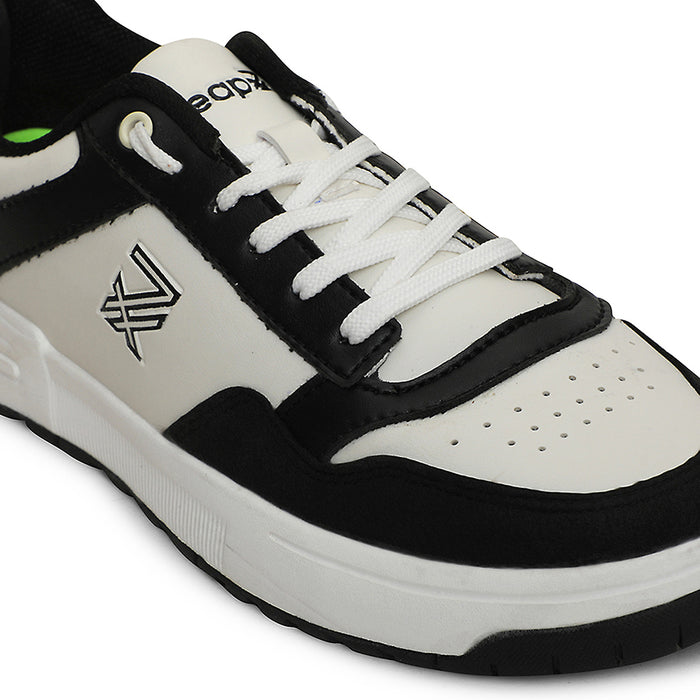 Leap7x Black Casual Lacing Sneakers For Men AMAZER-10E By Liberty