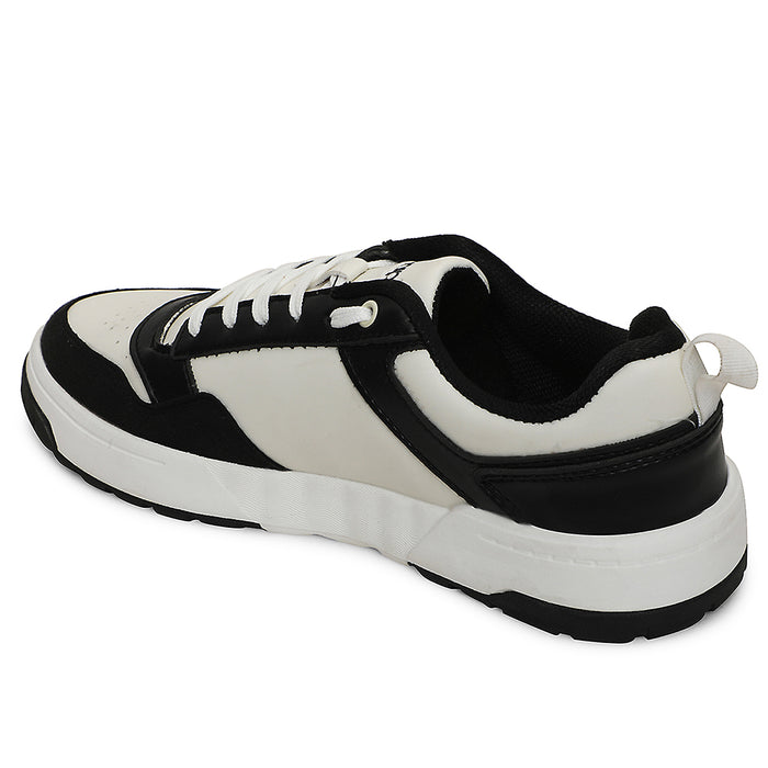 Leap7x Black Casual Lacing Sneakers For Men AMAZER-10E By Liberty