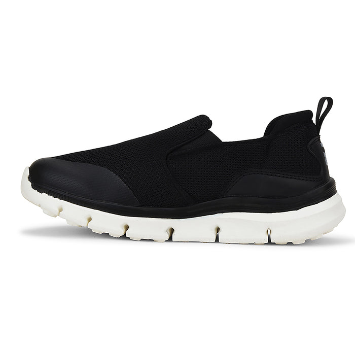 Leap7x Black Non Lacing Sports Walking Shoes For Women BRISBEN10E By Liberty