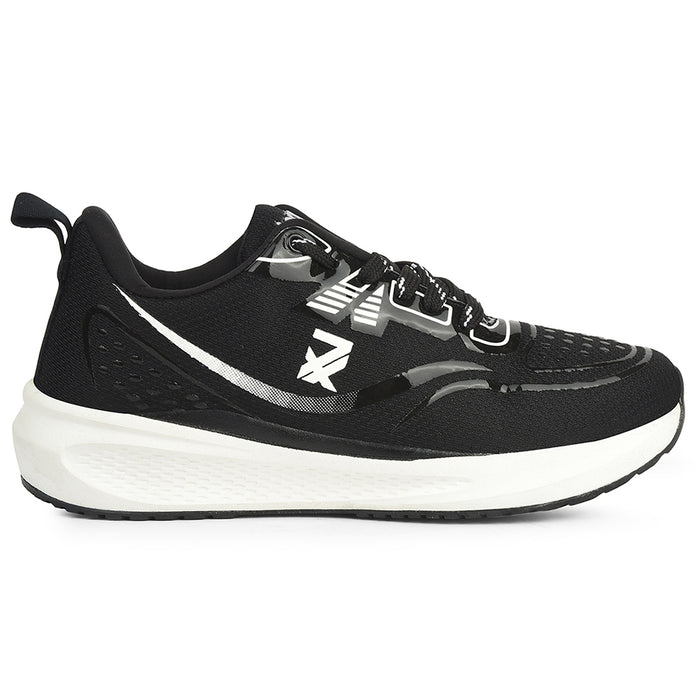 Leap7X Black Sports Lacing Running Shoes For Men Ghd 29 By Liberty