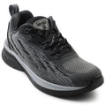 Leap7x Black Sports Lacing Running Shoes For Women MANTIS By Liberty