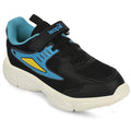 Leap7X Black Sports Non Lacing Walking Shoes For Kids Cloudy 5V By Liberty