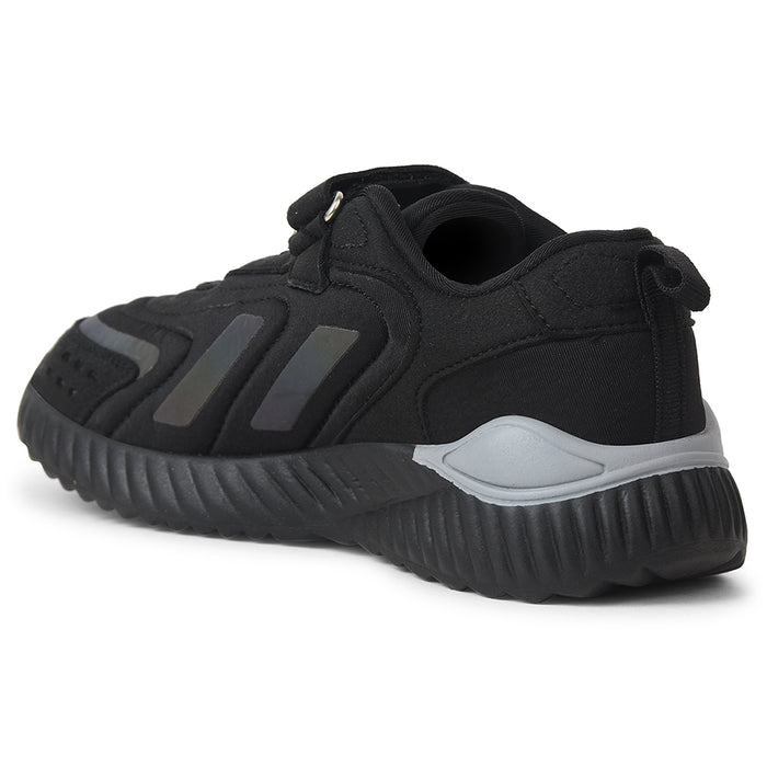 Leap7x Black Sports Non Lacing Walking Shoes For Kids NITKID-10