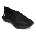 Leap7X Black Sports Non Lacing Walking Shoes For Men Venis 1D By Liberty